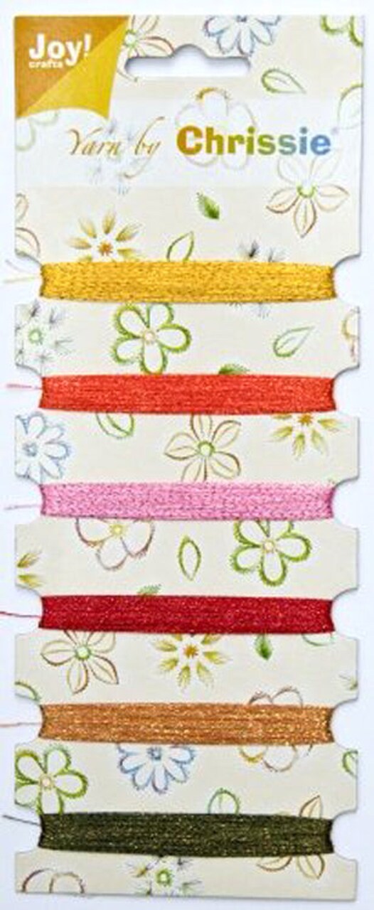 Joy! Crafts Chrissie Thread Assorted Colors metallic browns, green & blue